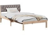 Syfax™ Struttura Del Letto Con Testiera Marrone E Taupe 100 X 200 Cm