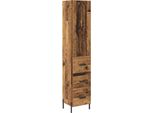 Syfax™ Credenza Legno Vecchio 34,5 X 34 X 180 Cm Legno Multistrato