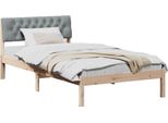 Syfax™ Struttura Del Letto Marrone E Grigio Chiaro 100 X 200 Cm