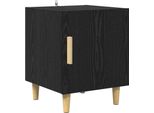 Syfax™ Armadio Da Notte Rovere Nero 40 X 40 X 50 Cm Legno Multistrato