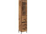 Syfax™ Credenza Legno Vecchio 34,5 X 34 X 180 Cm Legno Multistrato