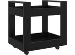 Syfax™ Carrello Da Scrivania Rovere Nero 60 X 45 X 60 Cm