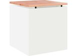 Syfax™ Panchina Da Giardino Bianco 40 X 40 X 43 Cm Acciaio