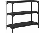 Syfax™ Armadio Per Libri Rovere Nero 80 X 33 X 70,5 Cm