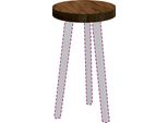 Syfax™ Piano Del Tavolo Marrone Chiaro Ø 30 X 4 Cm