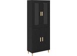 Syfax™ Credenza Rovere Nero 69,5 X 34 X 180 Cm