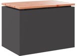 Syfax™ Panchina Da Giardino Nero 60 X 40 X 43 Cm