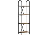 Syfax™ Libreria Rovere Fumé 40 X 30 X 146 Cm Legno Multistrato