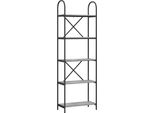 Syfax™ Libreria Grigio Sonoma 60 X 30 X 183 Cm Legno Multistrato