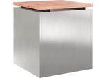 Syfax™ Panchina Da Giardino Argento 40 X 40 X 43 Cm