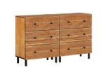 Syfax™ Credenze 2Pz 60X33X75 Cm In Legno Massello Di Acacia