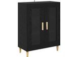 Syfax™ Credenza Rovere Nero 69,5 X 34 X 90 Cm Legno Multistrato