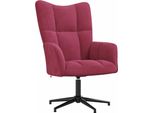 Syfax™ Sedia Relax Rosso Vino In Velluto