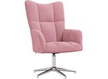 Syfax™ Sedia Relax Rosa In Velluto