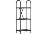 Syfax™ Libreria Rovere Nero 40 X 30 X 109 Cm Legno Multistrato