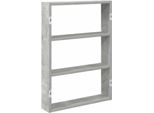 Syfax™ Scaffale A Muro Grigio Cemento 43X9X60 Cm In Truciolato