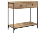 Syfax™ Tavolo Consolle Rovere Artigianale 75 X 34,5 X 75 Cm