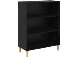 Syfax™ Credenza Rovere Nero 69,5 X 32,5 X 90 Cm Legno Multistrato