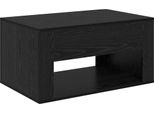 Syfax™ Tavolino Da Salotto Con Cassetto Rovere Nero 80 X 50 X 40 Cm