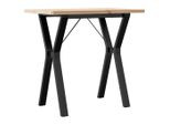 Syfax™ Tavolo Da Pranzo Telaio A Y 80X50X75,5 Cm Legno Pino E Acciaio
