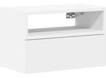 Syfax™ Comodino A Parete Bianco 45X26X28,5 Cm