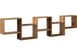 Syfax™ Mensola A Cubo Da Parete 5 Scomparti Truciolato Legno Antico