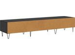 Syfax™ Mobile Tv Rovere Nero 150 X 36 X 30 Cm Legno Multistrato