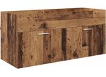 Syfax™ Armadio Sottolavello Con Porta Legno Vecchio Legno Multistrato