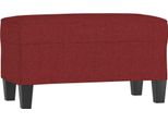 Syfax™ Panca Rosso Vino 70X35X41 Cm In Tessuto