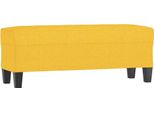 Syfax™ Panca Giallo Chiaro 100X35X41 Cm In Tessuto