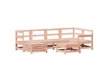 Syfax™ Set Divani Da Giardino 7 Pz In Legno Massello Abete Douglas