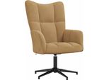 Syfax™ Sedia Relax Marrone In Velluto