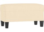Syfax™ Panca Crema 70X35X41 Cm In Tessuto