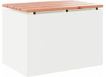 Syfax™ Panchina Da Giardino Bianco 60 X 40 X 43 Cm Acciaio