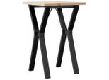 Syfax™ Tavolo Da Pranzo Telaio A Y 50X50X75,5 Cm Legno Pino E Acciaio