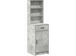 Syfax™ Credenza Grigio Cemento 40 X 40,5 X 135 Cm Legno Multistrato