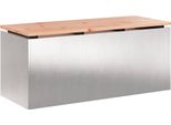 Syfax™ Panchina Da Giardino Argento 100 X 40 X 43 Cm
