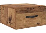 Syfax™ Armadio Da Notte Con Cassetto Legno Vecchio 35 X 35 X 20 Cm
