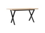 Syfax™ Tavolino Salotto Telaio A X 100X50X45,5 Cm Legno Pino E Acciaio