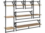 Syfax™ Set Mensole Da Parete 6 Pcs Rovere Artigianale 100 X 25 X 30 Cm