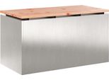 Syfax™ Panchina Da Giardino Argento 80 X 40 X 43 Cm