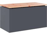 Syfax™ Panchina Da Giardino Antracite 80 X 40 X 43 Cm Acciaio