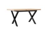 Syfax™ Tavolino Salotto Telaio A X 80X50X40,5 Cm Legno Pino E Acciaio