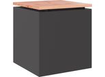 Syfax™ Panchina Da Giardino Nero 40 X 40 X 43 Cm Acciaio