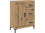 Syfax™ Credenza Rovere Artigianale 69.5 X 34 X 90 Cm Legno Multistrato