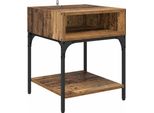 Syfax™ Comodino Legno Vecchio 40 X 40 X 50 Cm Legno Multistrato