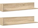 Syfax™ Mensole Parete 2Pz Rovere Sonoma 100X16,5X16,5 Cm In Truciolato