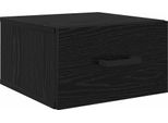 Syfax™ Armadio Da Notte Rovere Nero 35 X 35 X 20 Cm Legno Multistrato