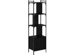 Syfax™ Libreria Rovere Nero 44,5 X 30 X 154,5 Cm Legno Multistrato