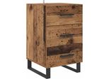 Syfax™ Armadio Da Notte Con Cassetto Legno Vecchio 40 X 40 X 66 Cm